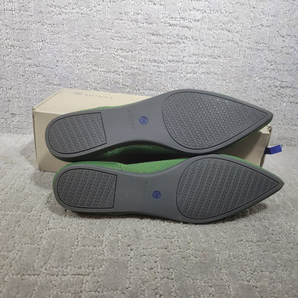 Rothy's The Point Women's Size US 8 Willow Green Flat Ballet Slip On Shoes - Picture 7 of 9